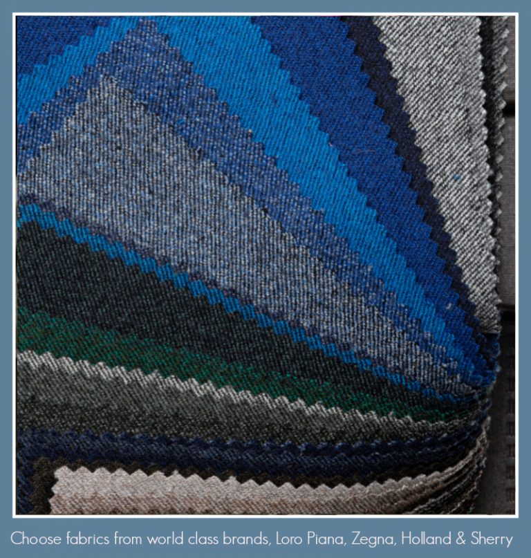 Wool fabrics for Saint Crispin Bespoke Northampton suit